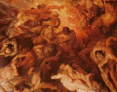 「小」最後の判決の詳細、1620年（206400を参照） 作： Peter Paul Rubens